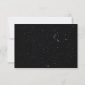 Carte de réponse de mariage Écrit dans les étoiles (Dos)