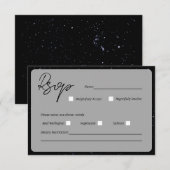 Carte de réponse de mariage Écrit dans les étoiles (Devant / Derrière)