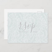 Carte de réponse de mariage | Écriture classique f (Devant / Derrière)