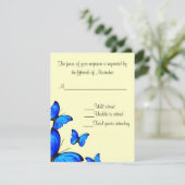 Carte de réponse de mariage élégante (Debout devant)