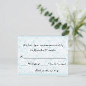 Carte de réponse de mariage élégante (Debout devant)