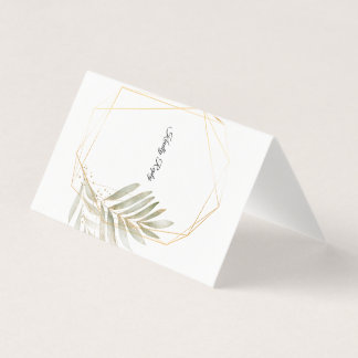 Carte de réponse de mariage élégante à motifs géom