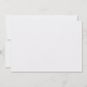 Carte de réponse de mariage élégante aux perles cl (Dos)