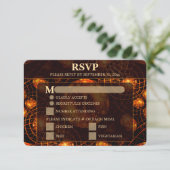 Carte de réponse de mariage élégante classique mod (Debout devant)