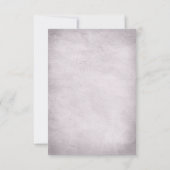 Carte de réponse de mariage Eléphant Rose et Gris (Dos)