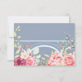 Carte de réponse de mariage Embrasse Mariage (Dos)