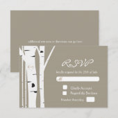 Carte de réponse de mariage en forme de cœur sculp (Devant / Derrière)