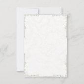 Carte de réponse de mariage en herbe de Pampas en  (Dos)