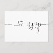 Carte de réponse de mariage en ligne (Dos)