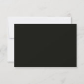 Carte de réponse de mariage en or noir (Dos)