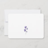Carte de réponse de mariage étude de silhouette de (Dos)