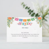 Carte de réponse de mariage Fiesta  (Debout devant)