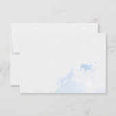 Carte de réponse de mariage flocon de neige hivern (Dos)