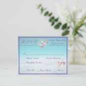 Carte de réponse de mariage Floral Above The Cloud (Debout devant)