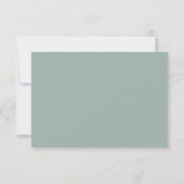 Carte de réponse de mariage florale à l'aquarelle (Dos)