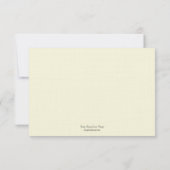 Carte de réponse de mariage florale aquarelle (Dos)