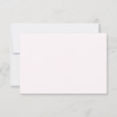 Carte de réponse de mariage florale Lavande Blush (Dos)
