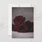 Carte de réponse de mariage gothique | Romantique (Dos)