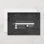 Carte de réponse de mariage Halloween gothique som (Devant)