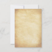 Carte de réponse de mariage hivernal Pines Boughs  (Dos)