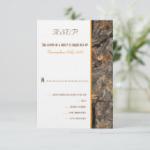 Carte de réponse de mariage Hunter's Camo Chic (Debout devant)