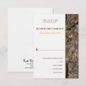 Carte de réponse de mariage Hunter's Camo Chic (Devant / Derrière)