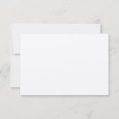 Carte de réponse de mariage italien élégant (Dos)