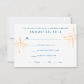 Carte de réponse de mariage Las Vegas Sign RSVP | (Dos)