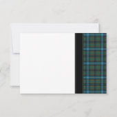 Carte de réponse de mariage MacRae Ancien Tartan d (Dos)