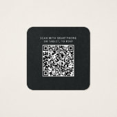 Carte de réponse de mariage miniature avec QR Code (Dos)