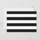 Carte de réponse de mariage minimaliste moderne (Dos)