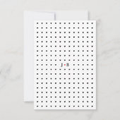 Carte de réponse de mariage moderne avec typograph (Dos)