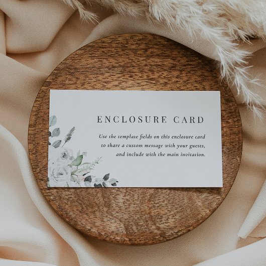 Carte de Réponse de Mariage Modifiable à Fleurs Bl