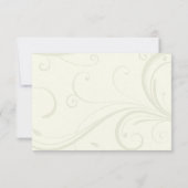 Carte de réponse de mariage Nœud Celtique Or Argen (Dos)