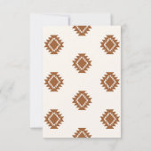 Carte de réponse de mariage occidental moderne (Dos)