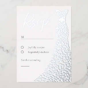 Carte de réponse de mariage ou d'anniversaire en r