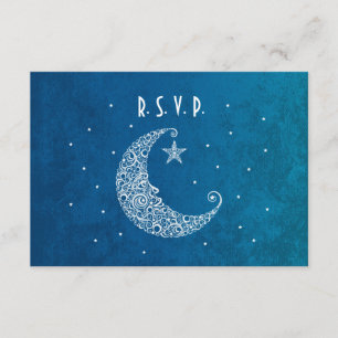 Carte de réponse de mariage Over the Moon