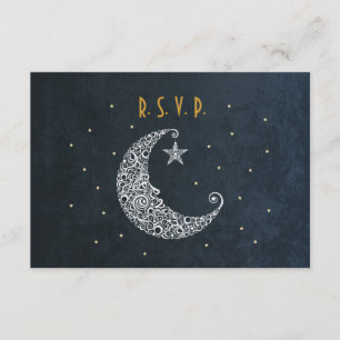 Carte de réponse de mariage Over the Moon II