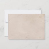 Carte de réponse de mariage plage coquillage blanc (Dos)