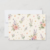Carte de réponse de mariage pour deux mariées (Dos)