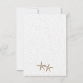 Carte de réponse de mariage pour douche de mariée (Dos)