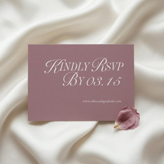 Carte de réponse de mariage | Régence bordeaux mau