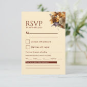 Carte de réponse de mariage Romance Classique (Debout devant)