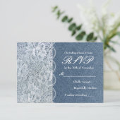 Carte de réponse de mariage Romantisme rustique De (Debout devant)
