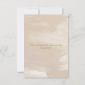 Carte de réponse de mariage rose pastel (Dos)