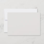 Carte de réponse de mariage Rose Romantique (Dos)