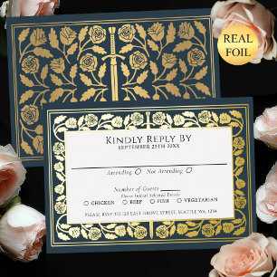 Carte de réponse de mariage royal avec épée médiév
