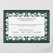 Carte de réponse de mariage royal médiéval vert av (Recto)