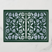 Carte de réponse de mariage royal médiéval vert av (Verso)