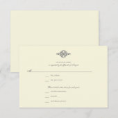 Carte de réponse de mariage RSVP // Collection élé (Devant / Derrière)